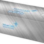 CHUSTECZKI KOSM. VELVET BIAŁE, 2WAR. 100listków