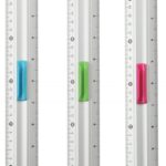 LINIJKA ALUM. Z UCHW. NA OŁÓWEK, KEYROAD MEASURE C