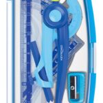 ZESTAW GEOM, KEYROAD, CYRKIEL, LINIJKA,