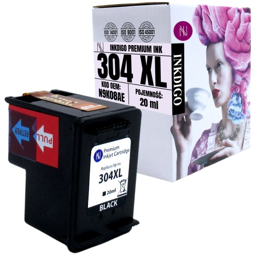 TUSZ INKDIGO DO HP 304XB CZARNY
