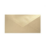 Koperta 80 x 160mm Pearl złoty 150g
