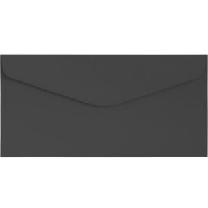 Koperta DL Gładki czarny, 120g, 10szt