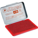 Poduszka do stempli HORSE nr3 - czerwona 85x54mm