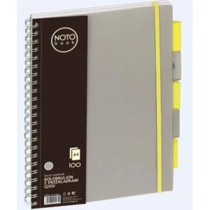 Kołobrulion Grand NOTObook A4 100 szary kratka