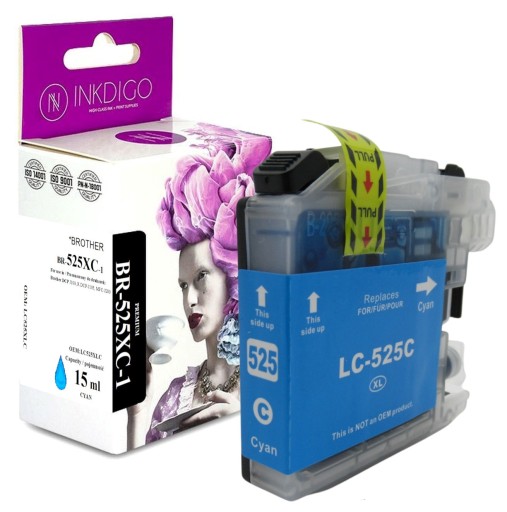 Tusz INKDIGO do BROTHER BR-525XC Cyan P
