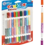 PISAKI DWUSTRONNE CARIOCA BiColor 12 szt. 42265