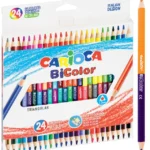 Kredki ołowkowe trojkątne CARIOCA  BiColor 24 szt