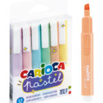Zakreślacz pastelowy 6kol CARIOCA