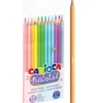 Kredki ołówkowe pastelowe CARIOCA 12 kol. (43034)