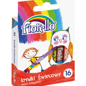 Kredki FIORELLO świecowe  kolor 16 szt