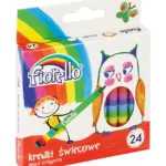 Kredki FIORELLO świecowe  kolor 24 szt