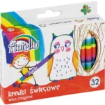 Kredki FIORELLO świecowe  kolor 32 szt