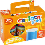 Farby tempera DO MALOWANIA PALCAMI 80ml 6S CARIOCA