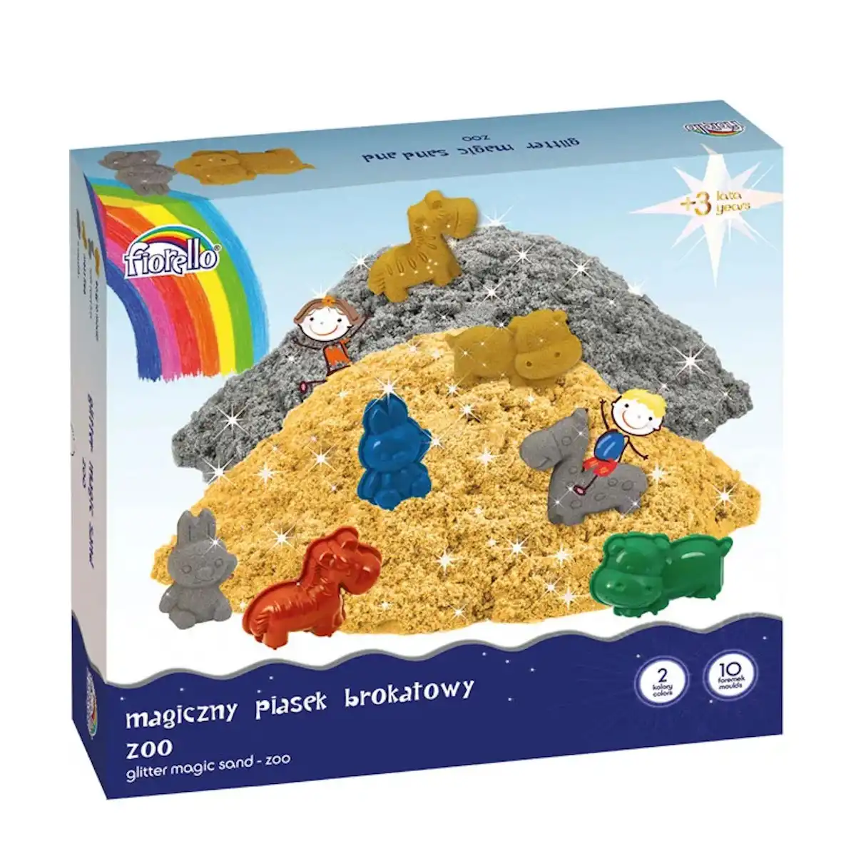 Piasek Magiczny brokatowy Fiorello zoo