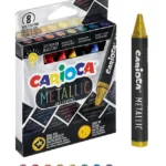Kredki świecowe CARIOCA metaliczne 8 kol.