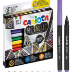 Pisaki CARIOCA metaliczne 8 kol.