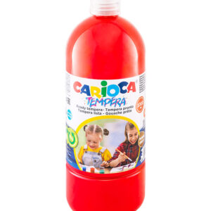 Farba tempera 1000 ml  czerwona  CARIOCA