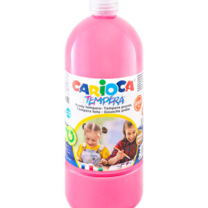 Farba tempera 1000 ml  różowa  CARIOCA