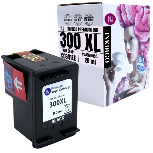 Tusz INKDIGO do HP 300 XL black