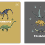 ZESZYT A5 32 KOL3= 70g UV Dinozaurus[10x200