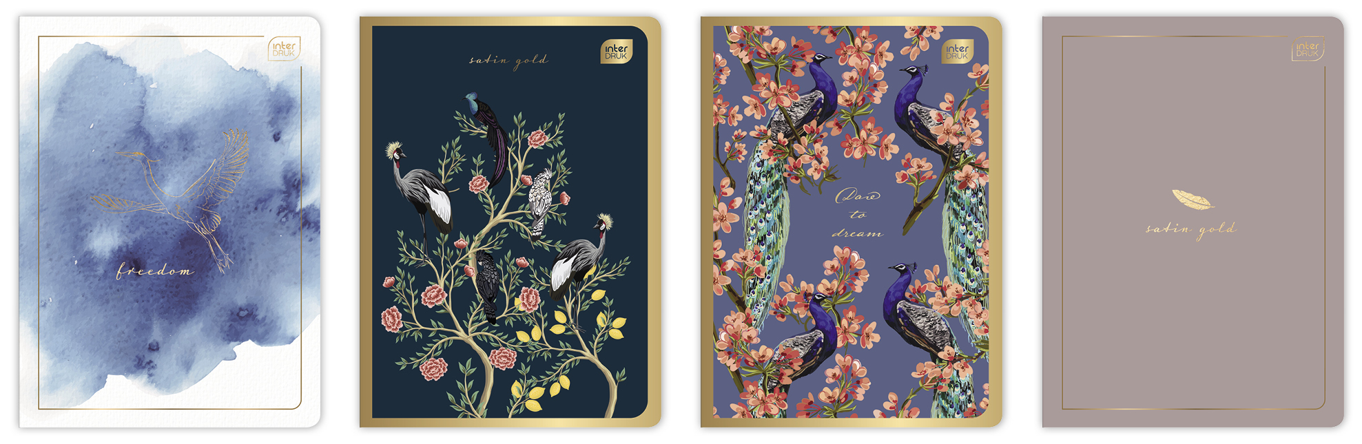 ZESZYT A5 80# M 70G METALLIC SATIN GOLD