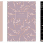 ZESZYT A4 60# M 70G METALLIC ROSE GOLD