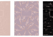 ZESZYT A4 60# M 70G METALLIC ROSE GOLD