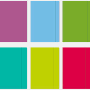 Teczka na gumkę A4 INTERDRUK mix kolorów fluo