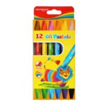 KREDKI PASTELE OLEJOWE SZEŚCIOKĄTNE, 12SZT