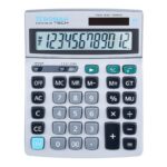 KALKULATOR DONAU TECH 12 CYFR SREBRNY 210X154X37