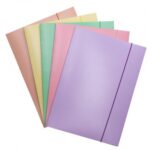 TECZKA Z GUM. LAKIER A4  MIX KOL. PASTEL OFFICE