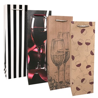 TORBA PREZENTOWA BUTELKA 10,5X33X8,5cm