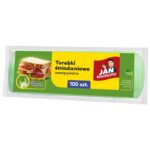 JAN NIEZBĘDNY TOREBKI ŚNIADANIOWE ZAWIĄZYWA 100szt