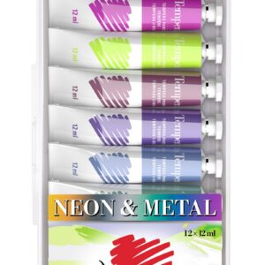 FARBY TEMPERA ICO COLOURS 12 kolorów