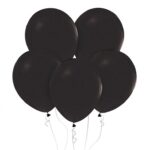 Balony Beauty&Charm, pastelowe czarne 12"/ 50 szt