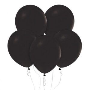 Balony Beauty&Charm, pastelowe czarne 12"/ 50 szt