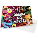 ZAPROSZENIE URODZINY  HASZTAG WB 07