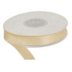 WSTĄŻKA DEKORACYJNA 12mm/25m KREM