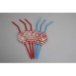 SŁOMKA DO NAPOJÓW 26 cm (12szt) pirat