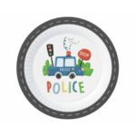 TALERZ PAPIEROWY 23cm POLICE GO OP6SZT