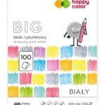 Blok rysunkowy biały BIG, A4, 100g, 100 ark