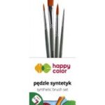 ZESTAW PĘDZLI SYNTETYCZNYCH MIESZANE B 4SZT