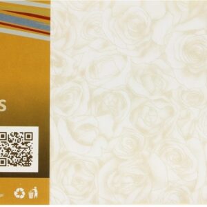 Koperta DL Roże biało złote 120g 10szt