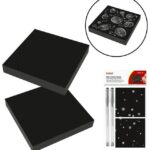 Notes samoprzylepny 2szt  + długopis srebrny 2szt