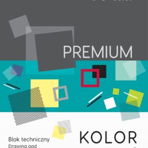 BLOK TECHNICZNY A4 220g 10 KOLORÓW HAPPY COLOR