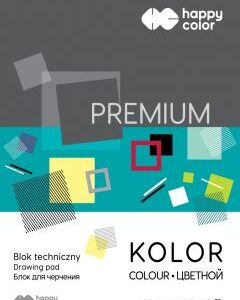 Blok techniczny Happy Color 220g, A3, 10kolorow