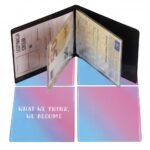 OKŁADKA NA DOKUMENTY UCZNIA PION OMBRE PINK