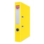SEGREGATOR A4 5,5cm ŻÓŁTY Z SZYNĄ OFFICER