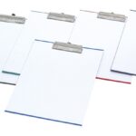 CLIPBOARD Z KLIPSEM JEDNA STRONA OKLEJONY MIX KOL