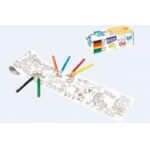 Kolorowanka w rolce mini  10x85 samoprzylepna + kr